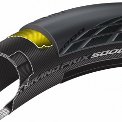Continental GP5000 TL Grand Prix 5000 Tubeless Folding Tyre in Black